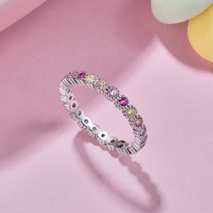 [Okajuri Jewelry]Exquisite Colorful Round Cut Party Ring