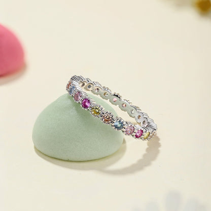 [Okajuri Jewelry]Exquisite Colorful Round Cut Party Ring