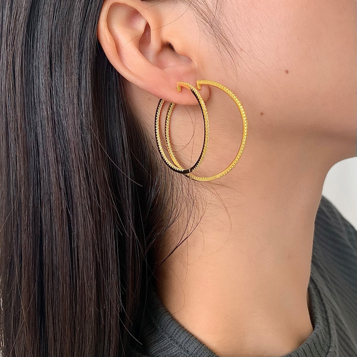 [Okajuri Jewelry]Popular Large Hoop Earrings