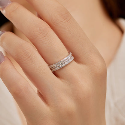 [Okajuri Jewelry]Delicate Colorful Round Cut Daily Ring
