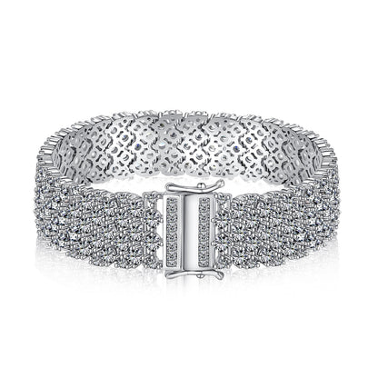 [Okajuri Jewelry]Ornate Elegant Round Cut Party Bracelet