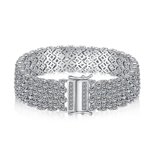 [Okajuri Jewelry]Ornate Elegant Round Cut Party Bracelet