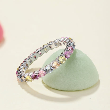 [Okajuri Jewelry]Dazzling Resplendent Round Cut Party Ring