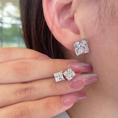 [Okajuri Jewelry]Delicate Square Shape Earrings
