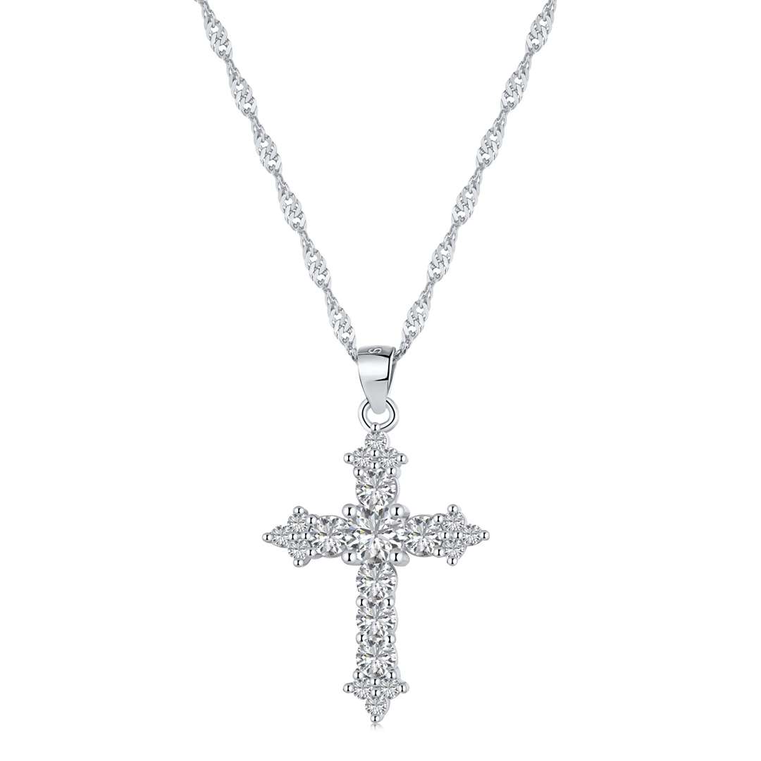 [Okajuri Jewelry]Delicate Cross Shape Necklace