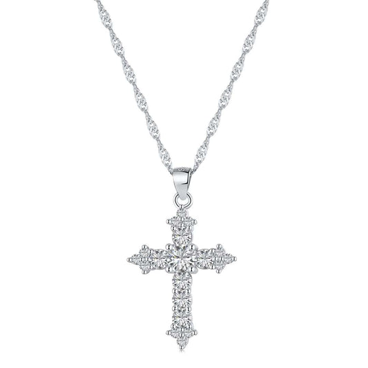 [Okajuri Jewelry]Delicate Cross Shape Necklace