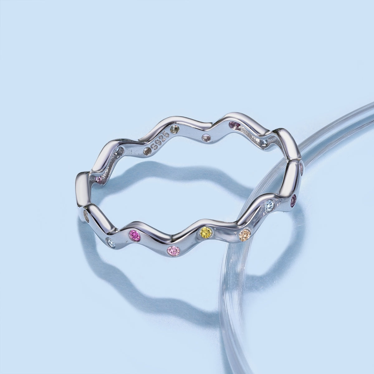 [Okajuri Jewelry]Ornate Vibrant Round Cut Daily Ring