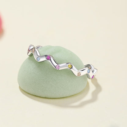 [Okajuri Jewelry]Ornate Vibrant Round Cut Daily Ring