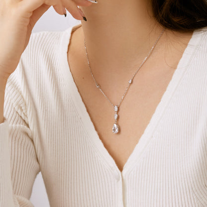 [Okajuri Jewelry]Dazzling Pear Cut Necklace
