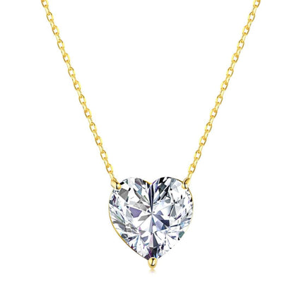 [Okajuri Jewelry]6.0 carat Radiant Heart Shape Necklace