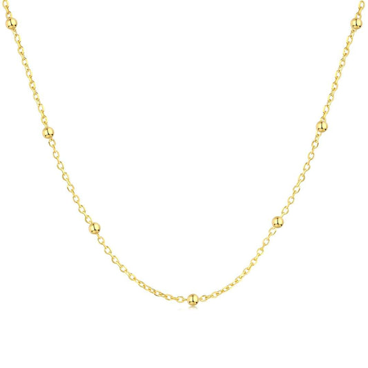 [Okajuri Jewelry]Small Bead Clavicle Chain Simple Necklace