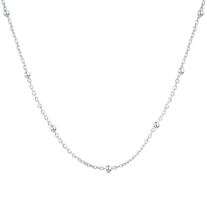 [Okajuri Jewelry]Small Bead Clavicle Chain Simple Necklace