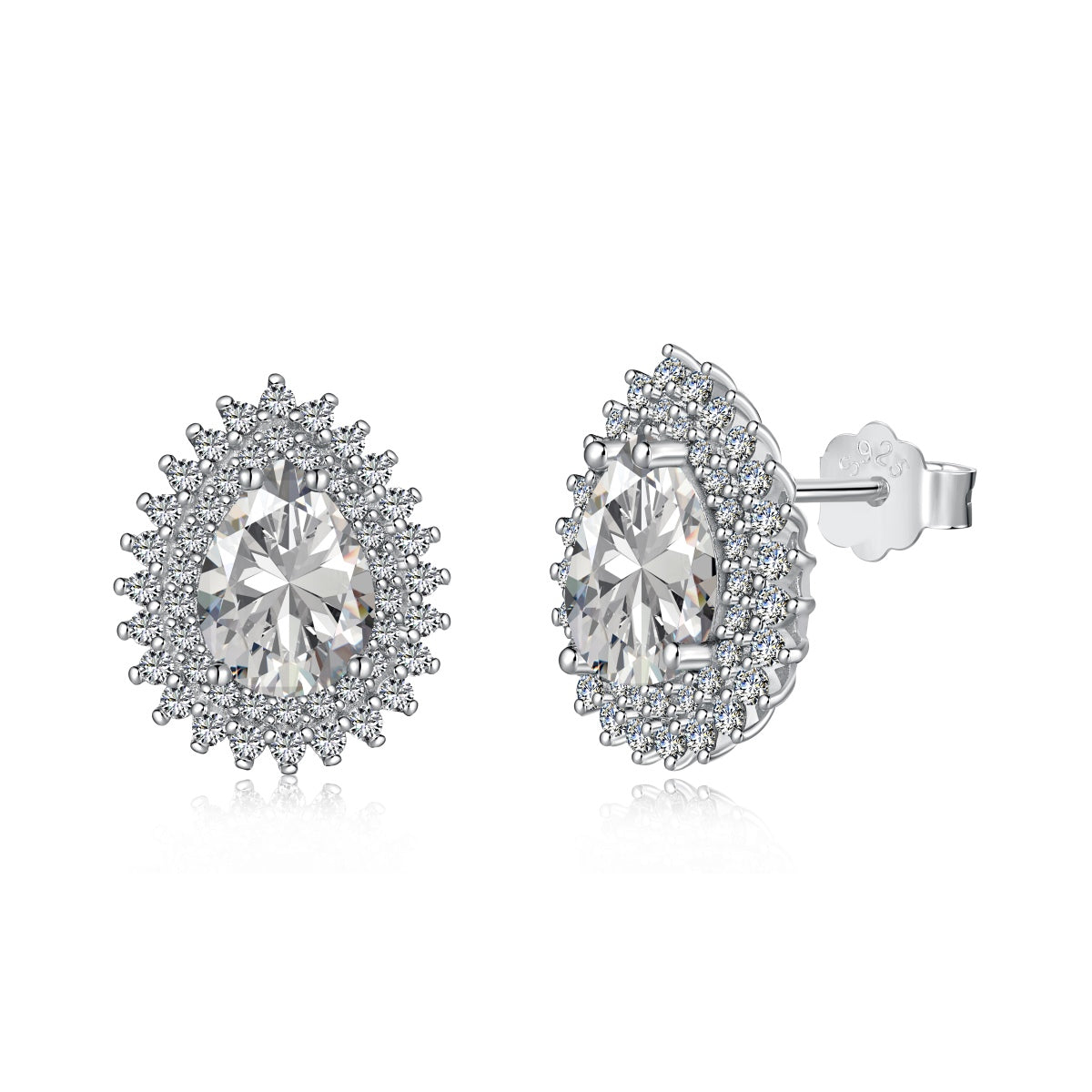 [Okajuri Jewelry]Delicate Gorgeous Pear Cut Daily Earrings