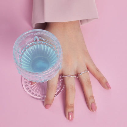 [Okajuri Jewelry]Ornate Vibrant Round Cut Daily Ring