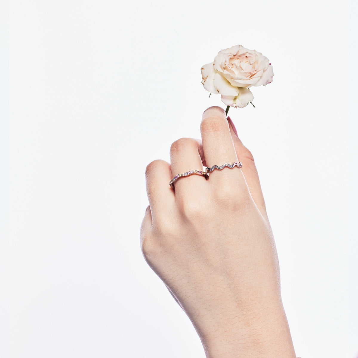 [Okajuri Jewelry]Ornate Vibrant Round Cut Daily Ring
