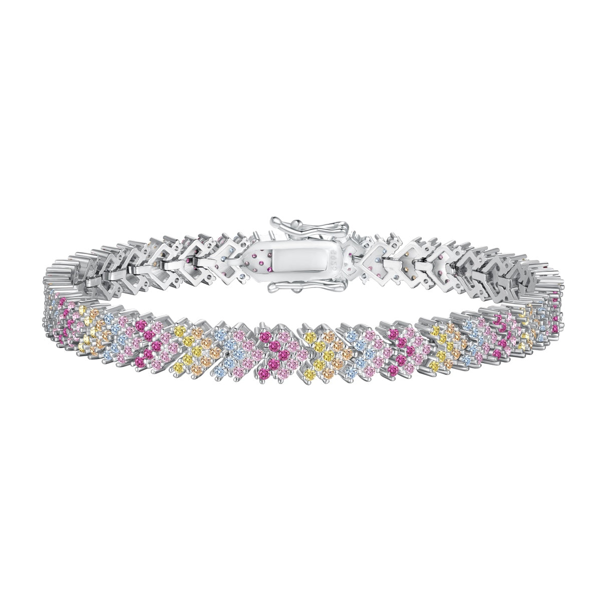 [Okajuri Jewelry]Ornate Sparkling Round Cut Party Bracelet