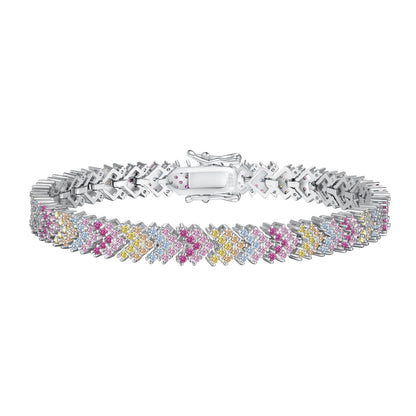 [Okajuri Jewelry]Ornate Sparkling Round Cut Party Bracelet