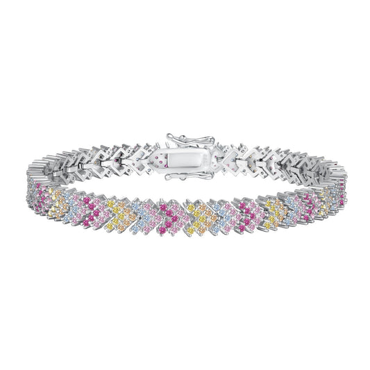 [Okajuri Jewelry]Ornate Sparkling Round Cut Party Bracelet