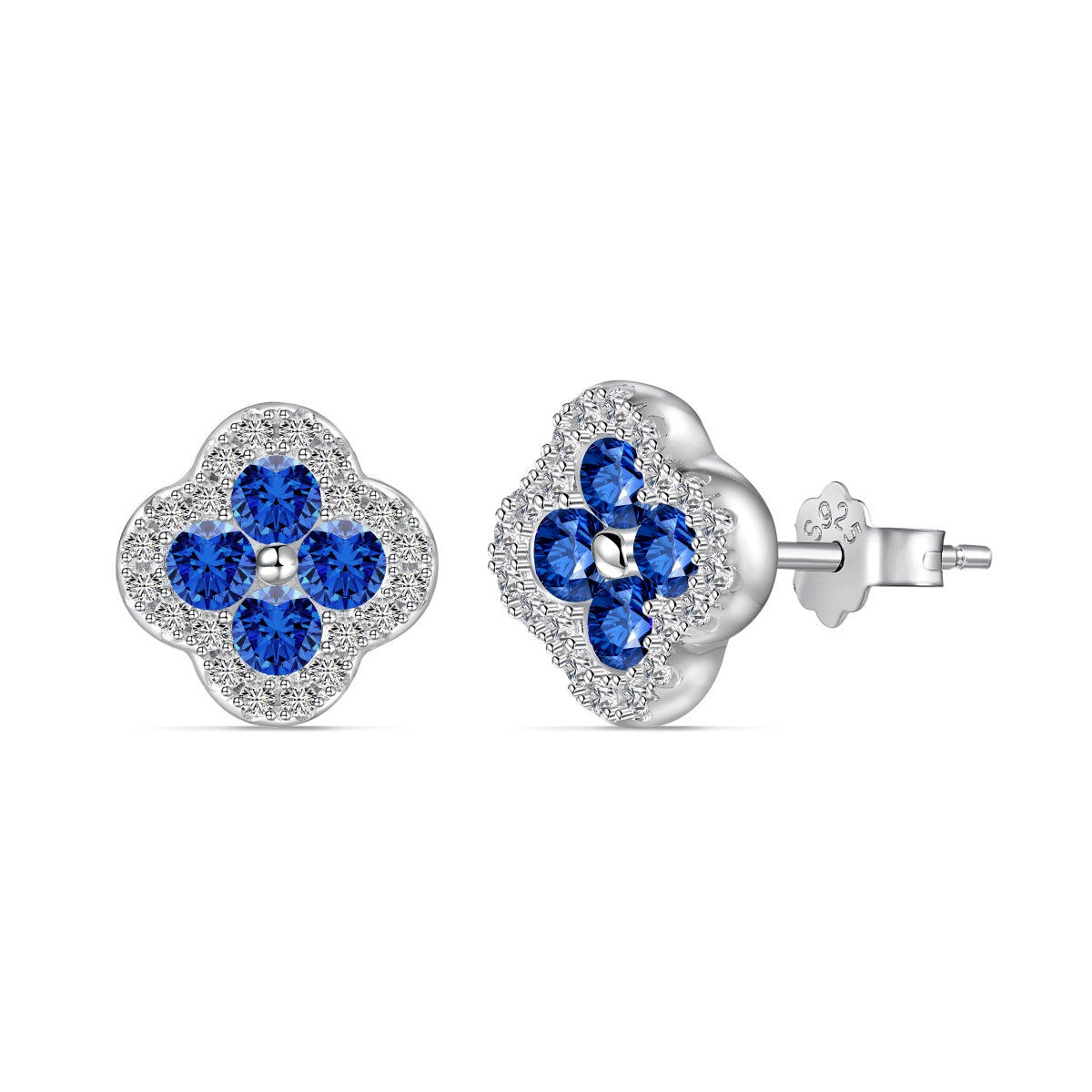 [Okajuri Jewelry]Four-Leaf Clover Flower Shaped Earrings