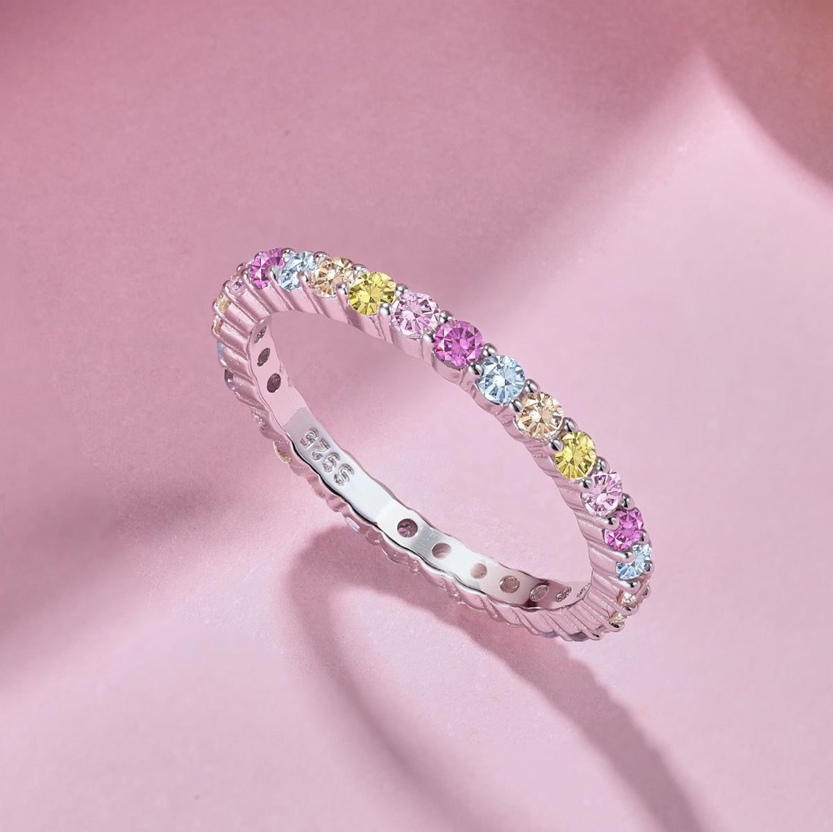 [Okajuri Jewelry]Elegant Vivid Round Cut Daily Ring