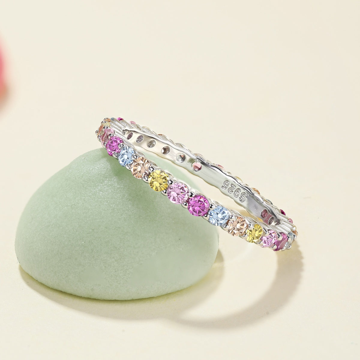 [Okajuri Jewelry]Elegant Vivid Round Cut Daily Ring