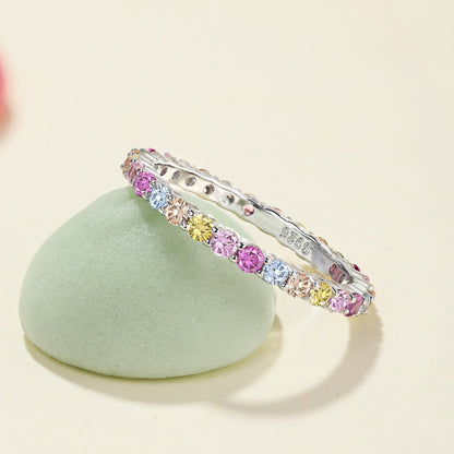 [Okajuri Jewelry]Elegant Vivid Round Cut Daily Ring