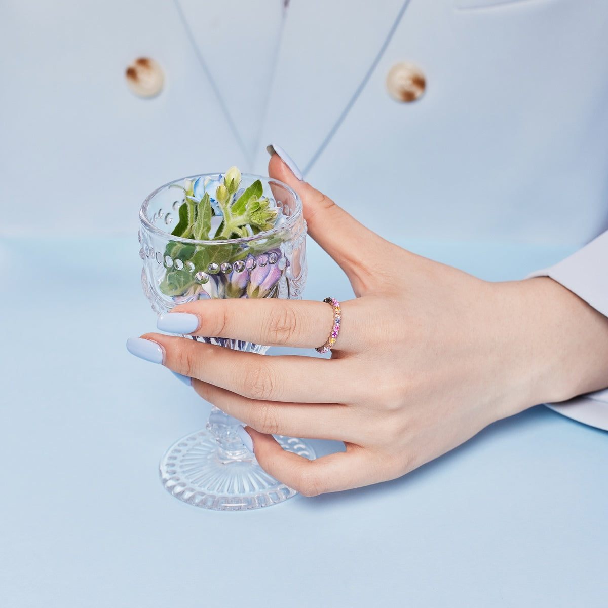 [Okajuri Jewelry]Dazzling Resplendent Round Cut Party Ring