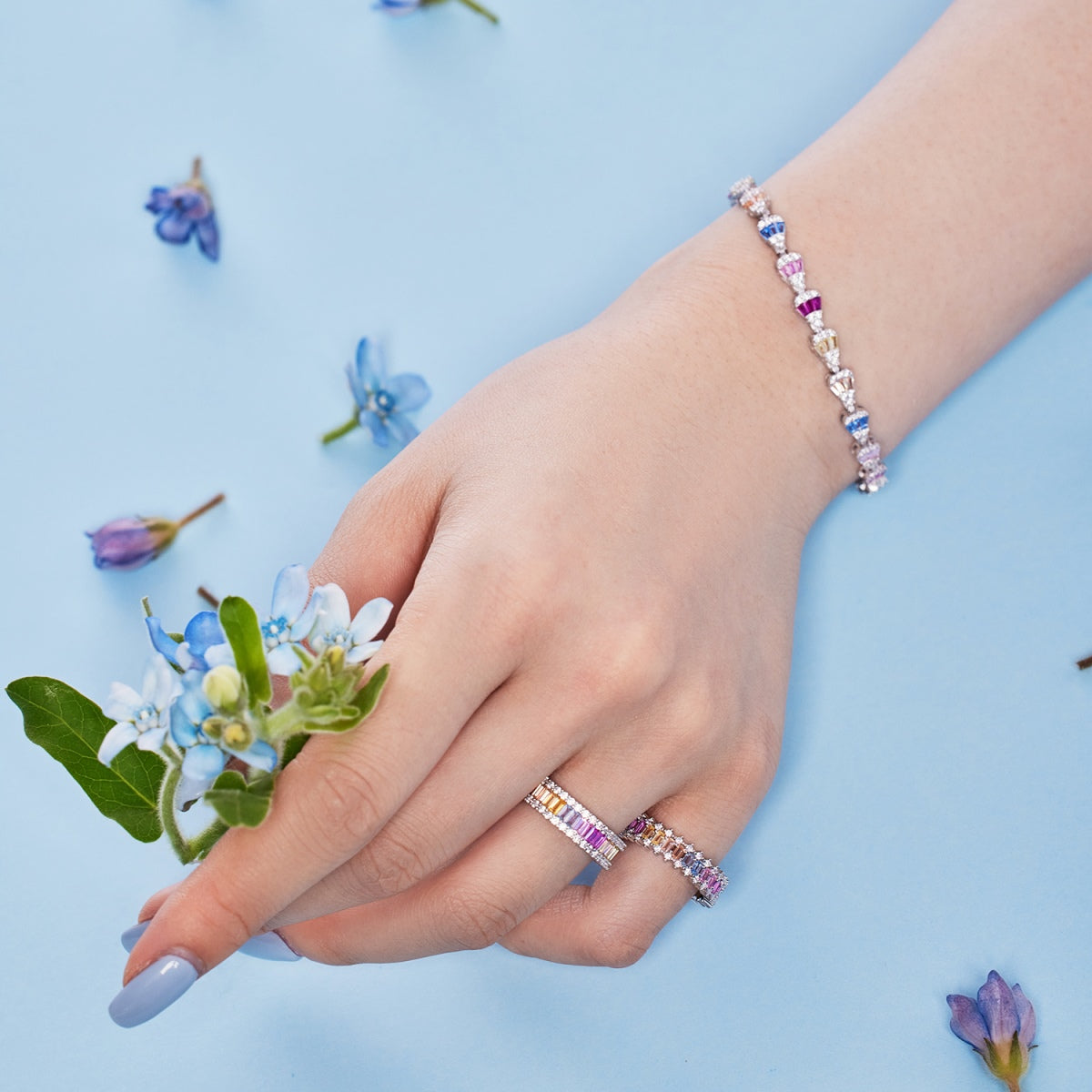 [Okajuri Jewelry]Radiant Water Drop Shape Daily Bracelet