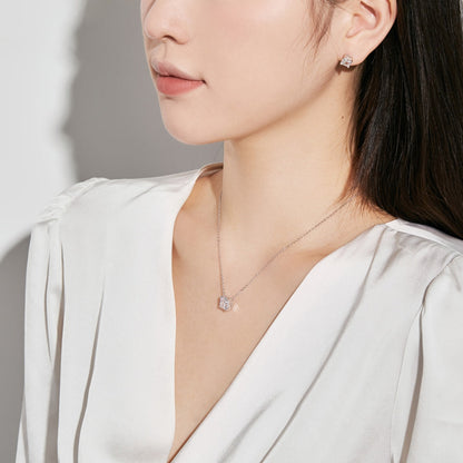 [Okajuri Jewelry]1.0 Carat Radiant Princess Cut Wedding Earrings