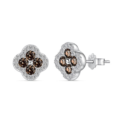 [Okajuri Jewelry]Four-Leaf Clover Flower Shaped Earrings