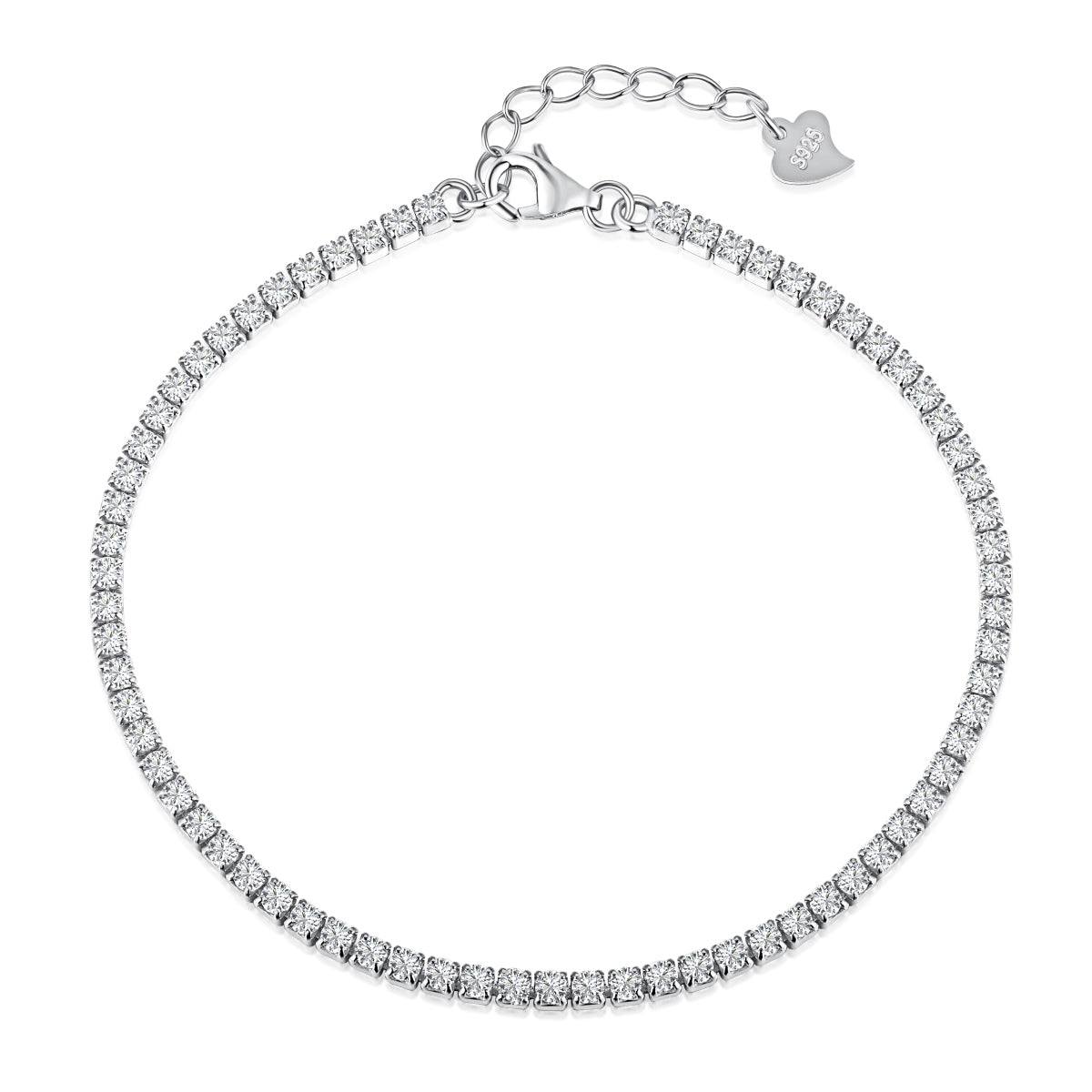 [Okajuri Jewelry]Radiant Shinning Princess Cut Tennis Bracelet