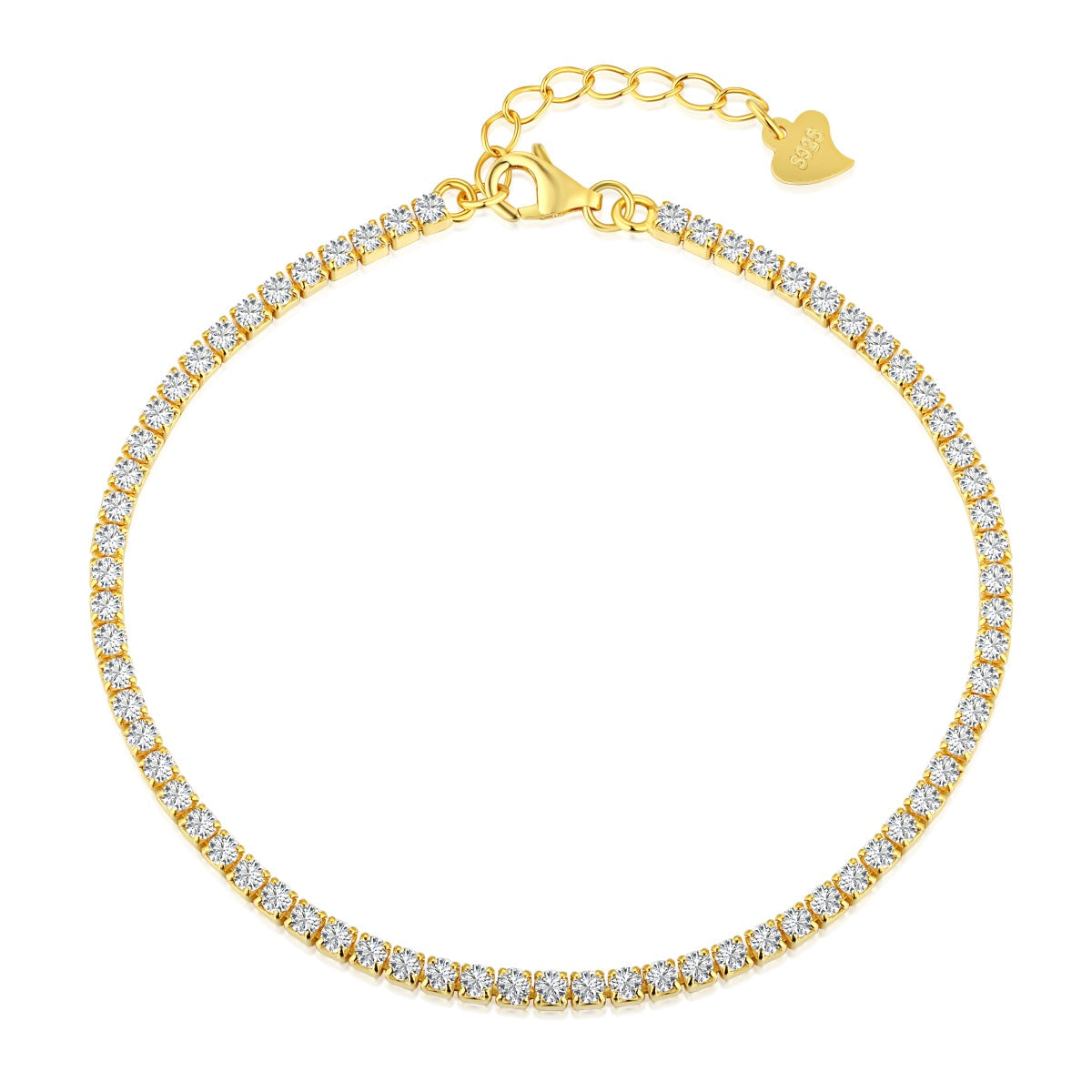 [Okajuri Jewelry]Radiant Shinning Princess Cut Tennis Bracelet