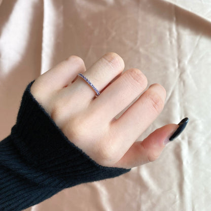[Okajuri Jewelry]Delicate Sparkling Round Cut Daily Ring