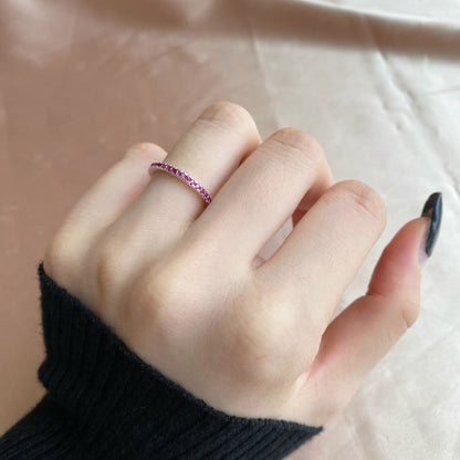 [Okajuri Jewelry]Delicate Sparkling Round Cut Daily Ring