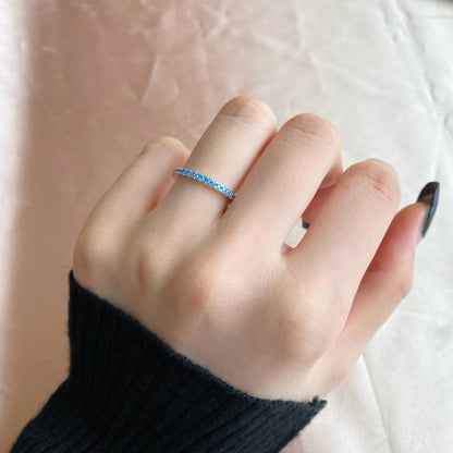 [Okajuri Jewelry]Delicate Sparkling Round Cut Daily Ring