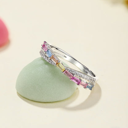 [Okajuri Jewelry]Energetic Elegant Radiant Cut Party Ring