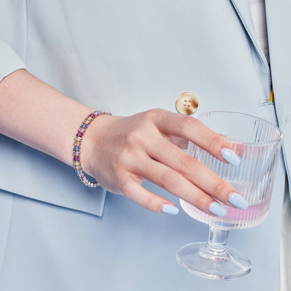 [Okajuri Jewelry]Sparkling Exquisite Multi Cut Party Bracelet