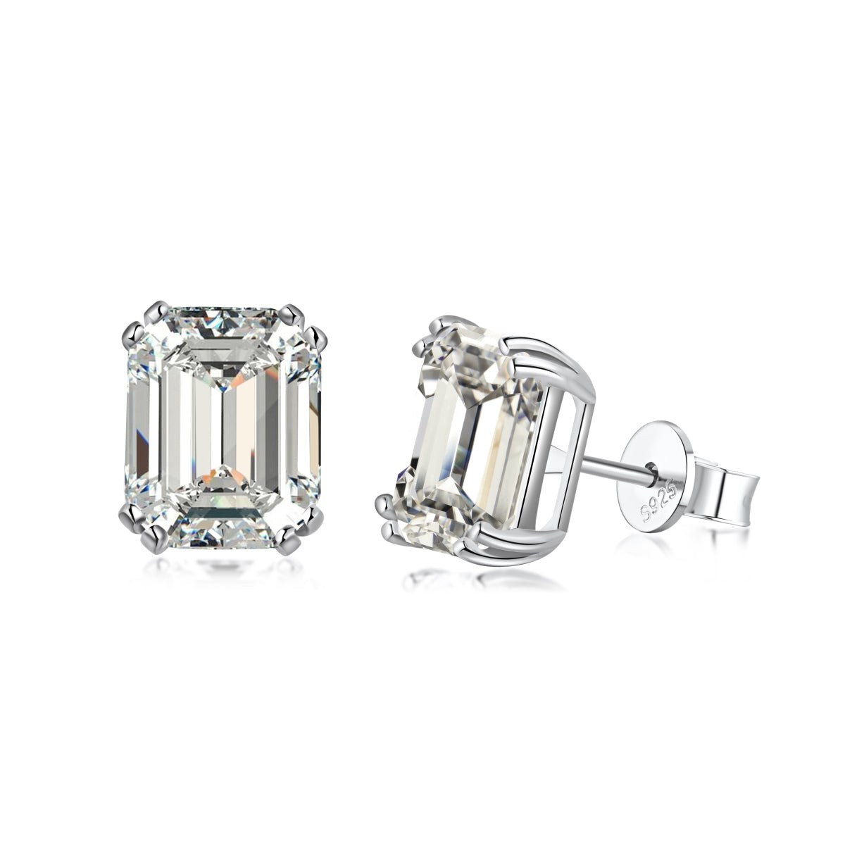 [Okajuri Jewelry]Dazzling Square Shape Earrings