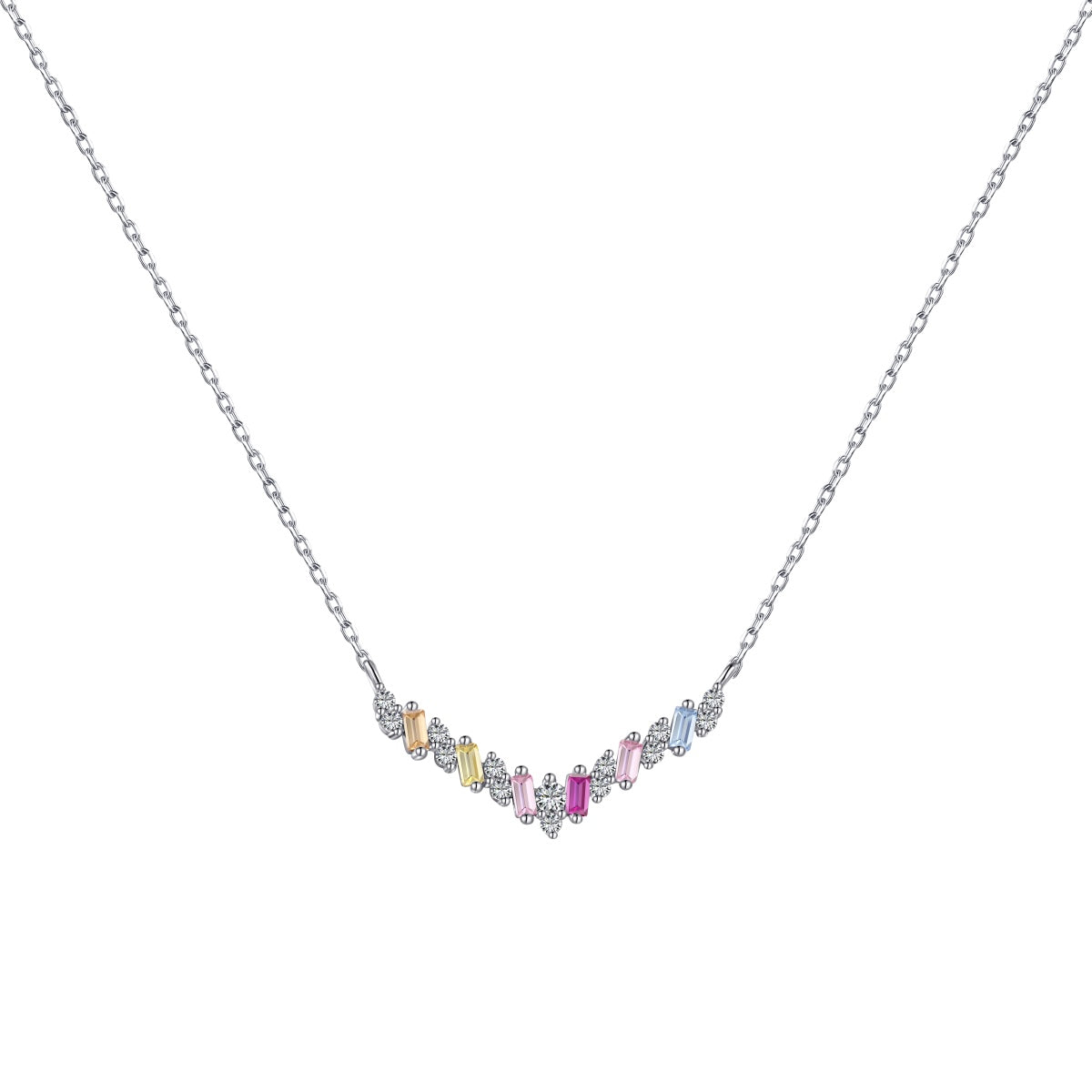 [Okajuri Jewelry]Dazzling Rainbow Necklace