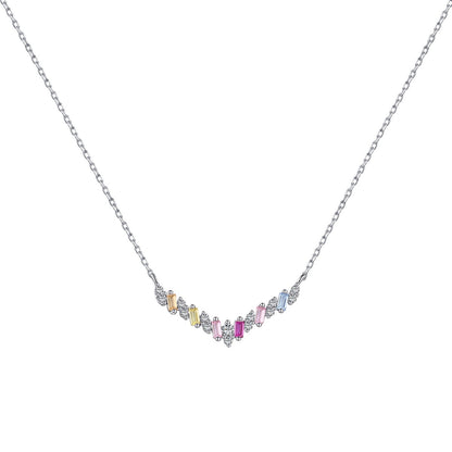 [Okajuri Jewelry]Dazzling Rainbow Necklace