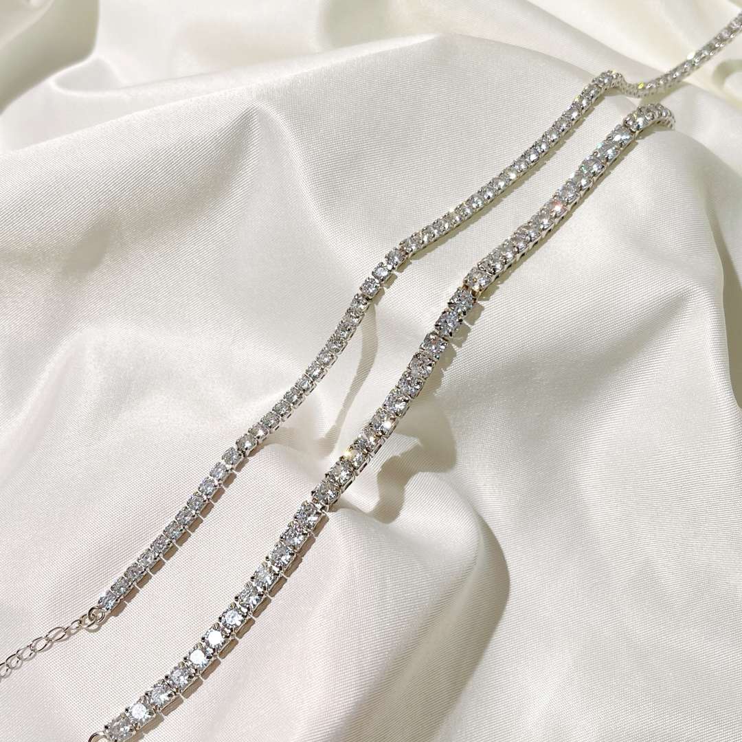 [Okajuri Jewelry]Elegant Tennis Chain Necklace