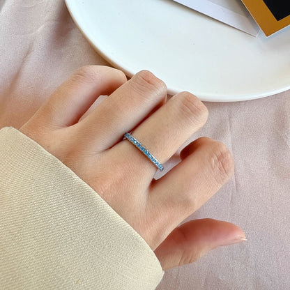 [Okajuri Jewelry]Delicate Sparkling Round Cut Daily Ring