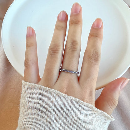 [Okajuri Jewelry]Delicate Sparkling Round Cut Daily Ring