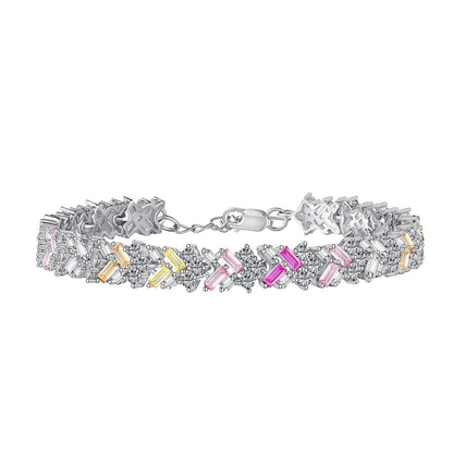 [Okajuri Jewelry]Dazzling Unique Multi Shape Daily Bracelet