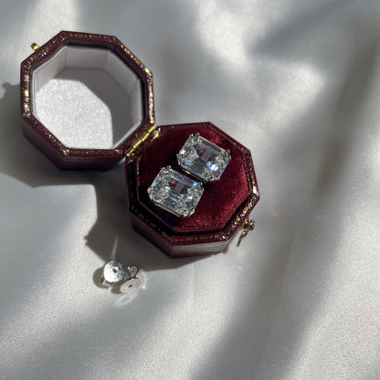 [Okajuri Jewelry]Dazzling Square Shape Earrings
