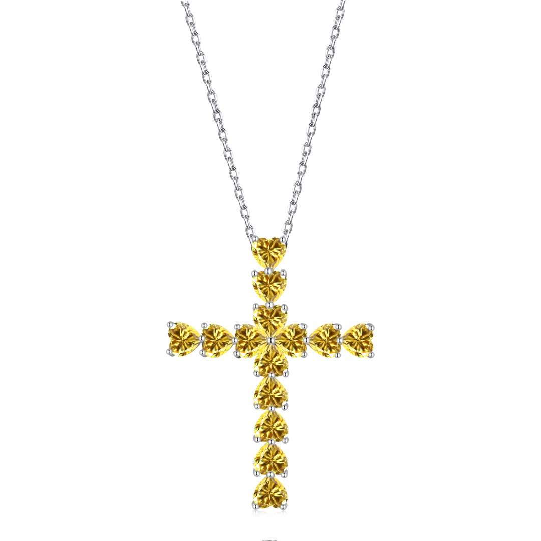 [Okajuri Jewelry]Radiant Cross Shape Necklace