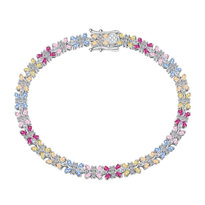 [Okajuri Jewelry]Radiant Colorful Emerald Cut Party Bracelet
