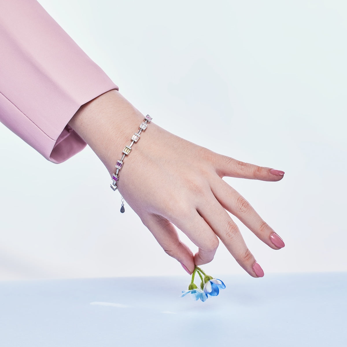 [Okajuri Jewelry]Dainty Charming Emerald Cut Daily Bracelet