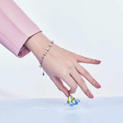 [Okajuri Jewelry]Dainty Charming Emerald Cut Daily Bracelet