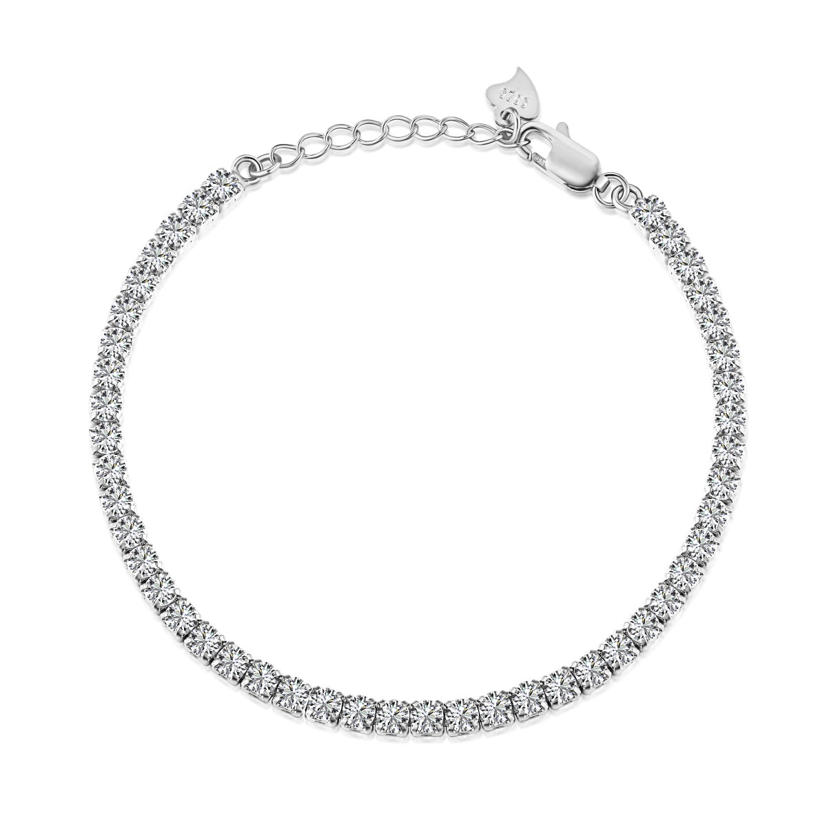 [Okajuri Jewelry]Sparkling Round Cut Daily Bracelet